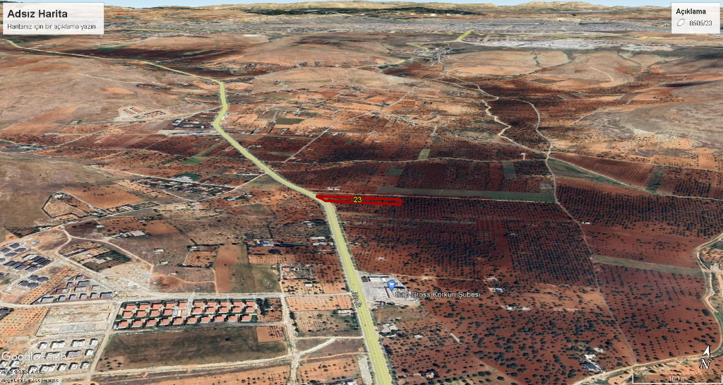 BAĞLARBAŞI'NDA SATILIK KİLİS YOLU (HALEP BULVARI) ÜZERİNDE HAM A-2 VİLLA ARSASI - Sarıgelin Gayrimenkul